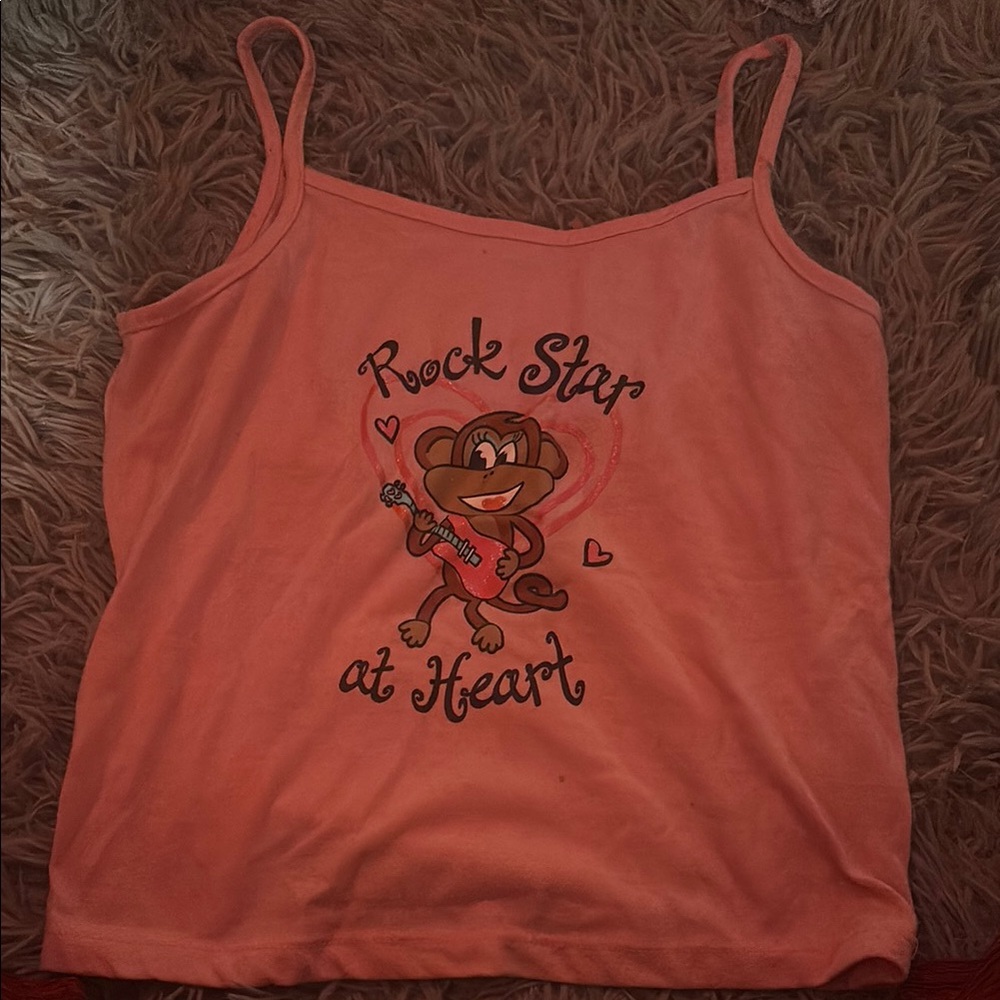 Women's Pink Graphic Tank Top